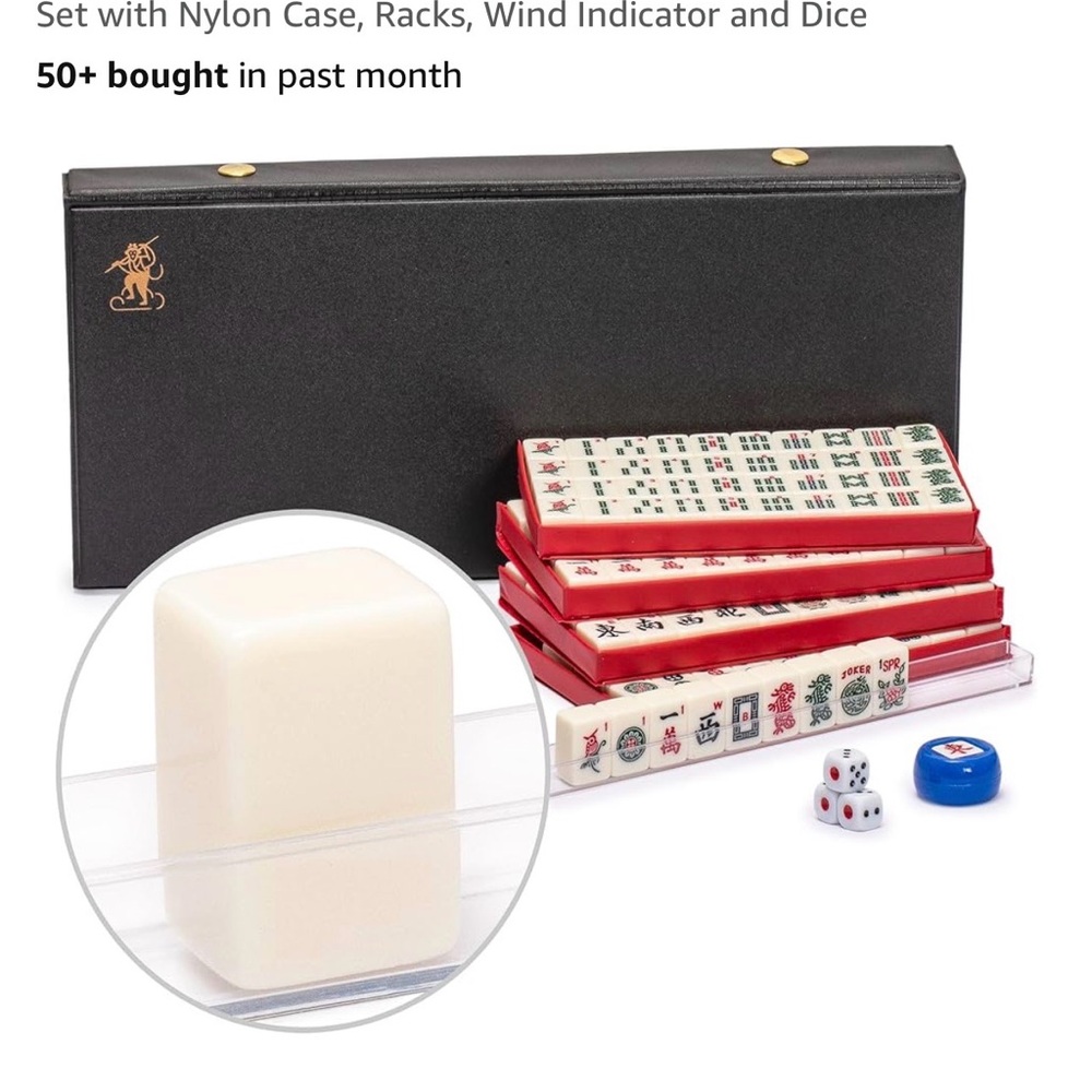 Classic Mahjong Set with Black Case